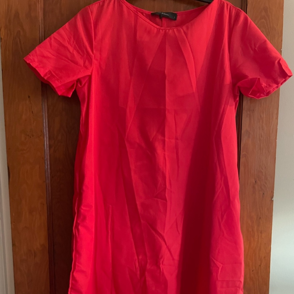 Red dress summer dress